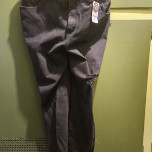 Lane Bryant Black Chinos Versatile Cotton Blend